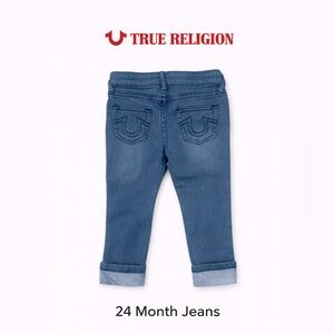 True Religion Toddler Jeans 24 Months Blue Rolled Cuff